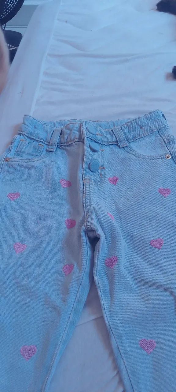 Calça jeans menina 