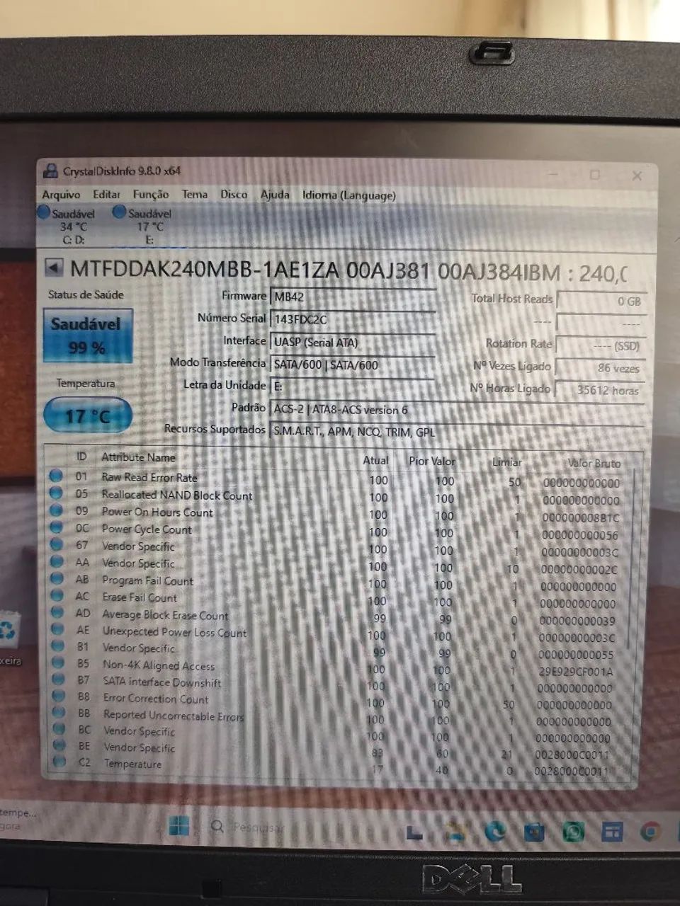 SSD sata IBM 240GB - Foto 4
