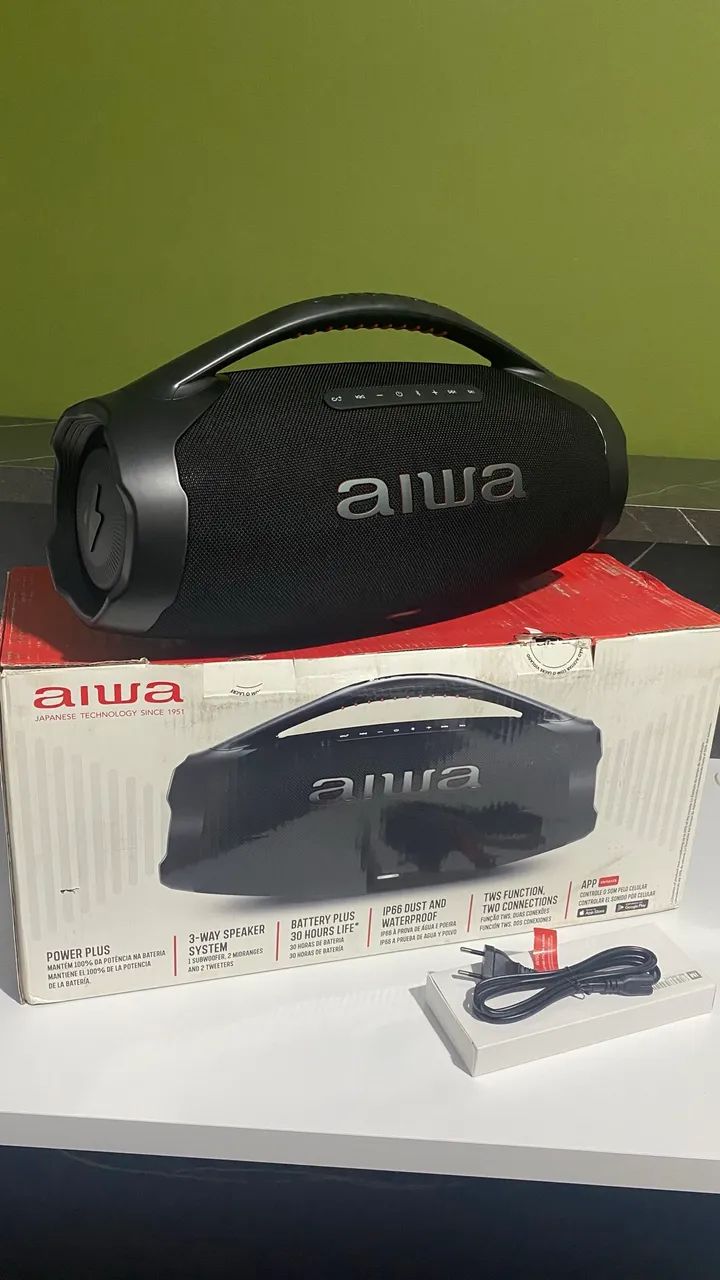 Boombox Aiwa - Caixa de som Bluetooth,  Nova.  - Foto 2