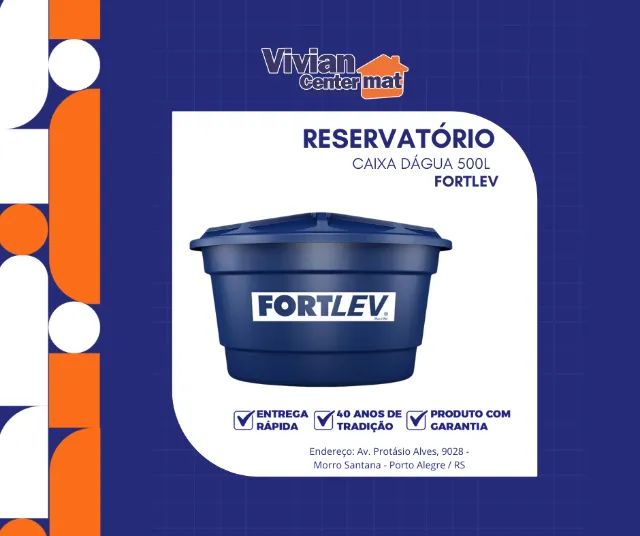 Caixa dágua Reservatório Fortlev 500 Litros