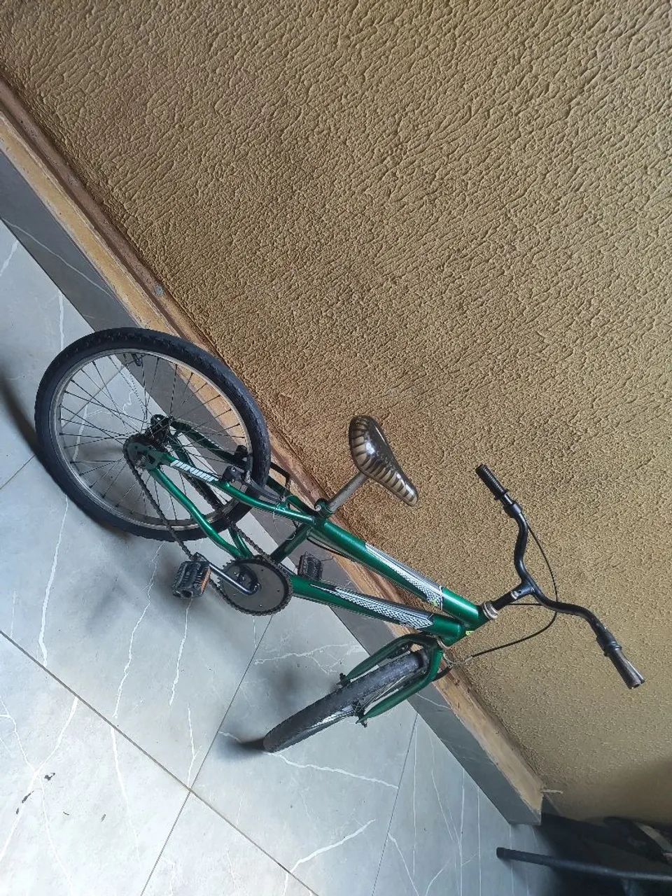 Bicicleta aro 20 bmx verde - Foto 2