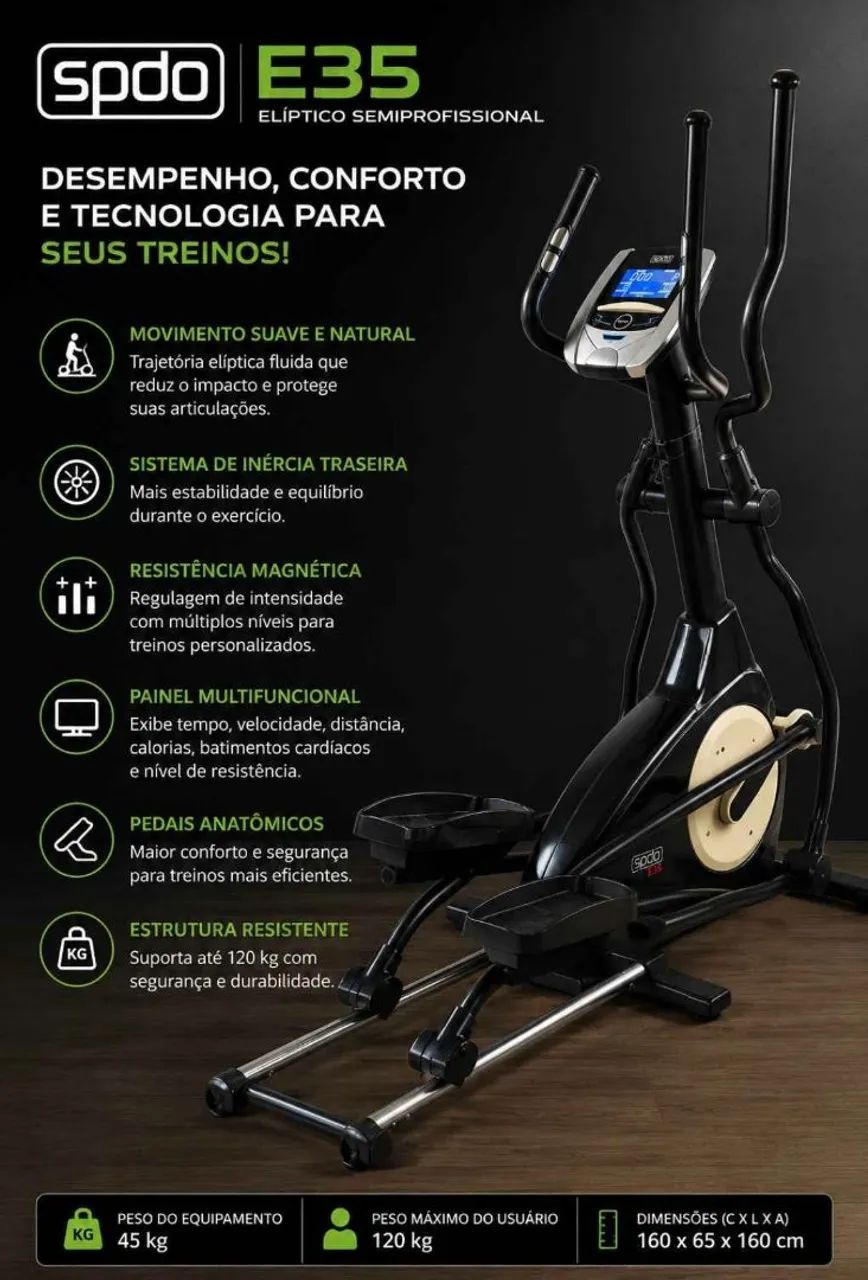 Barbada Elíptico Semi Profissional 
