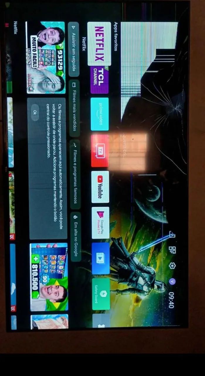 Tv tcl 32 polegadas, tudo funcionando mais com um defeito na tela  - Foto 2