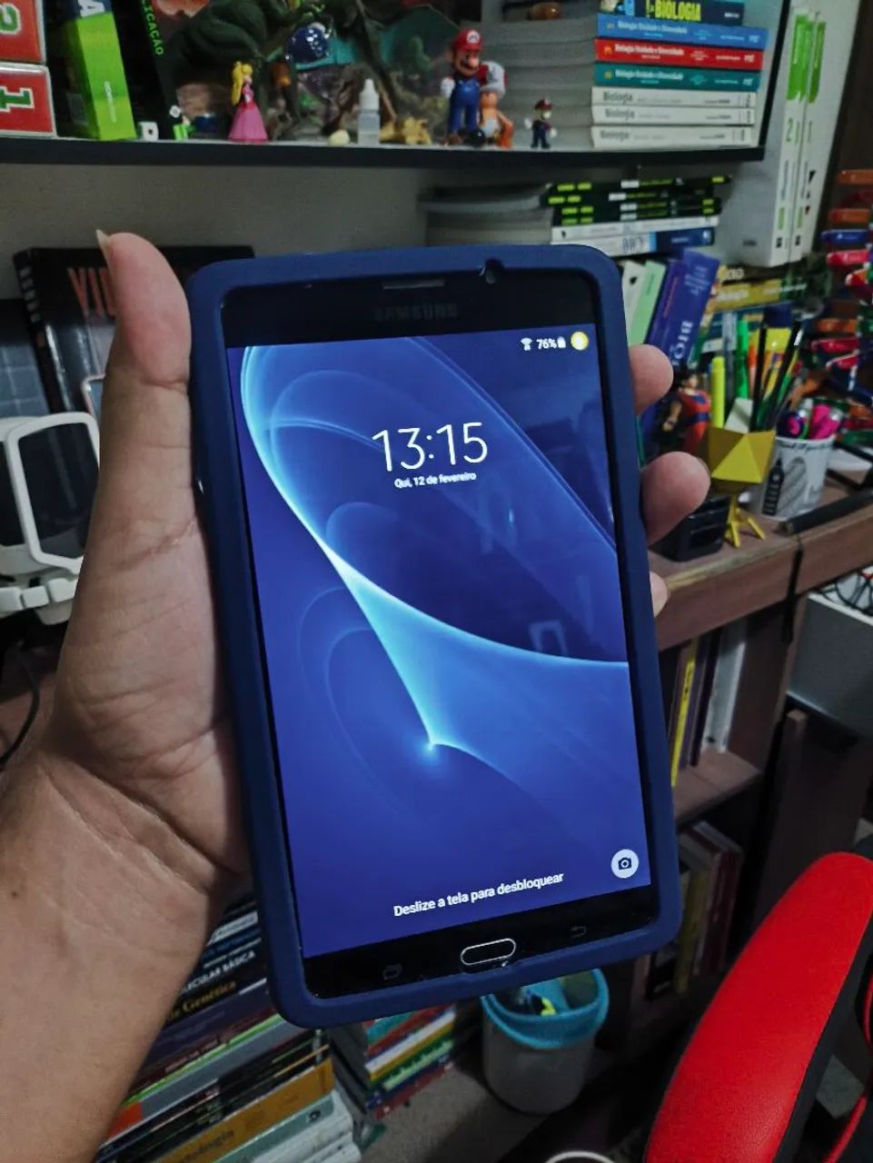 Tablet Samsung Tab A - Com teclado, capinha, película e mouse 