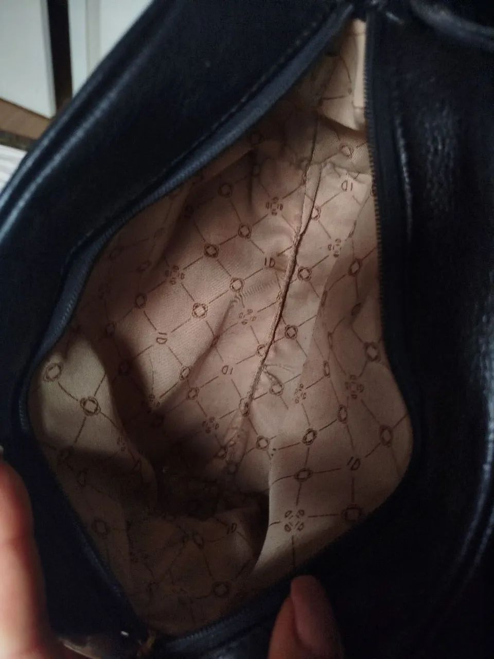 Bolsa de couro preta lê postiche  - Foto 4