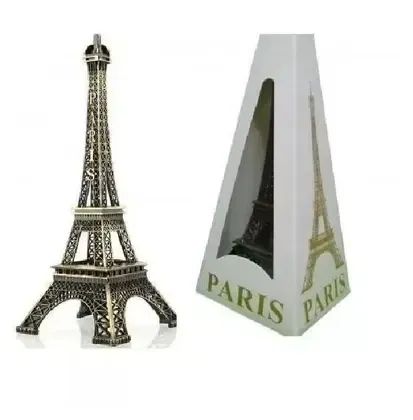 Enfeite de metal 22cm Torre Eiffel