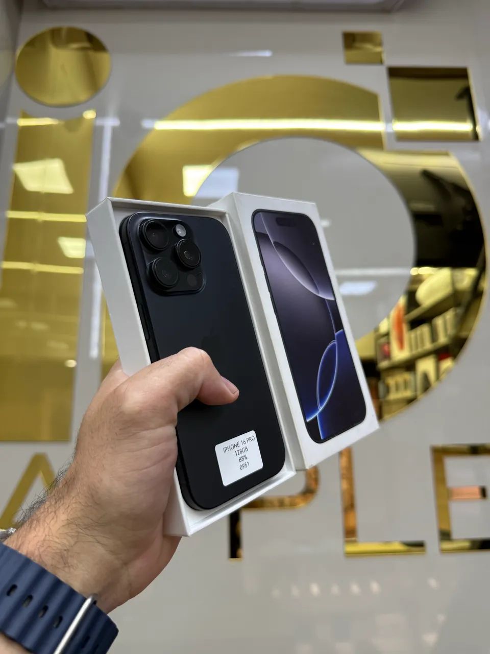 IPHONE 16 PRO 128GB 5G BLACK COM CAIXA MEGA PROMO - Foto 3