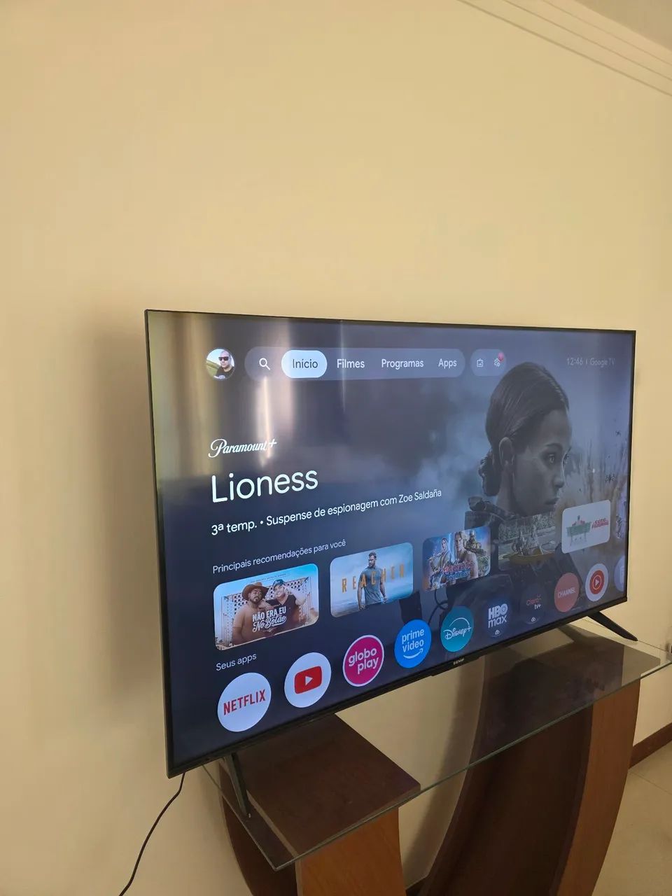 Smart TV 55" SEMP 4K LED 55S62 Google TV AiPQ Pro Google Assistente 3 HDMI e USB - Foto 4