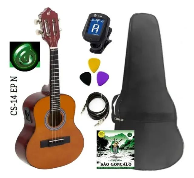 Cavaco Giannini Elétrico Cs14+bag colchoada, palheta, cabo - Foto 3