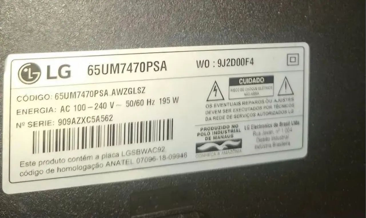 Tv 65  LG DEFEITO  - Foto 5