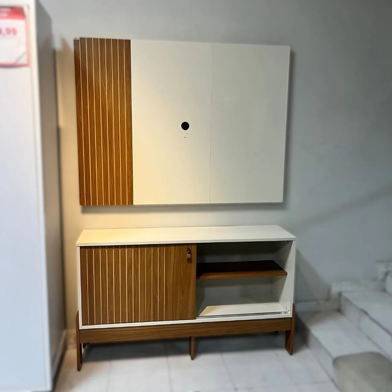 Rack com painel wood  - Foto 2