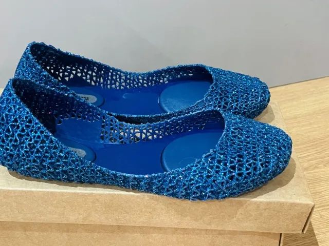Melissa Campana Papel Azul glitter - Foto 2