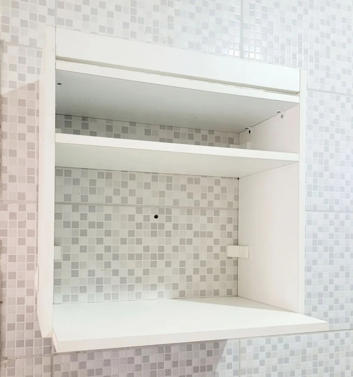 Móvel para micro-ondas em MDF Branco. - Foto 2