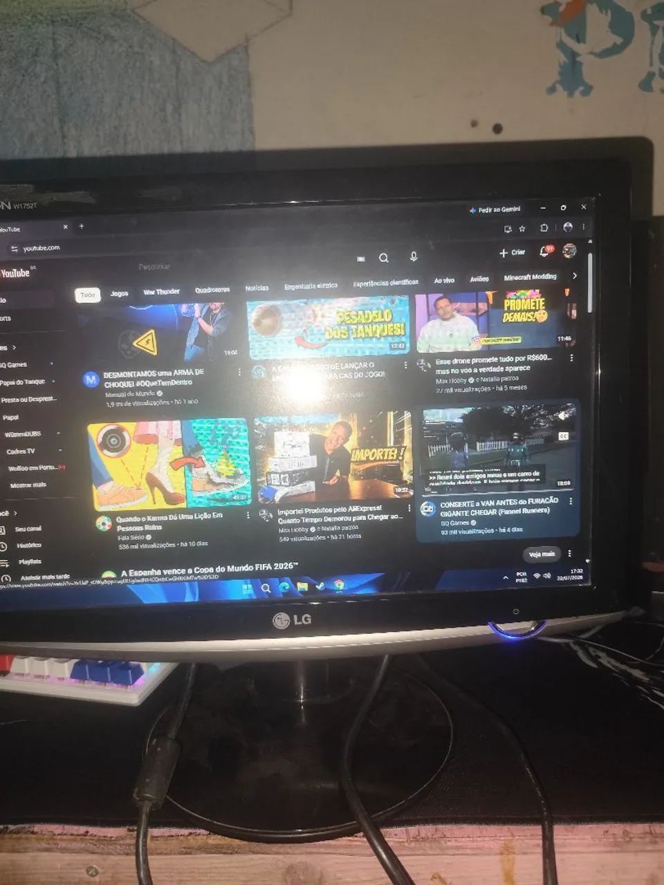 MONITOR LG  17 POLEGADAS 75 HZ