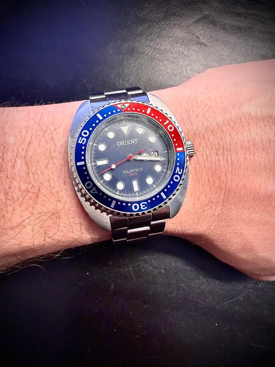 Relógio Orient Solartech Turtle Pepsi  - Foto 4
