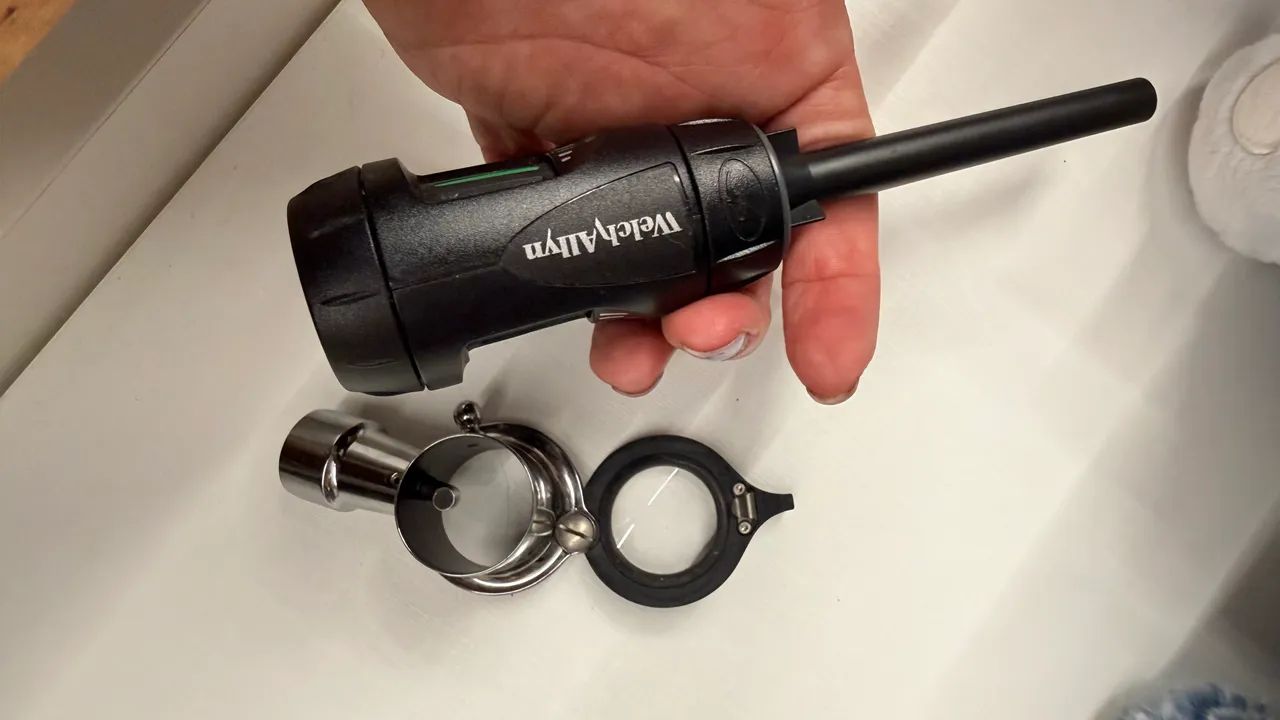 Otoscopio Macroview Vet +  Cabo 71000C + otoscópio pneumático Welch Allyn  - Foto 4