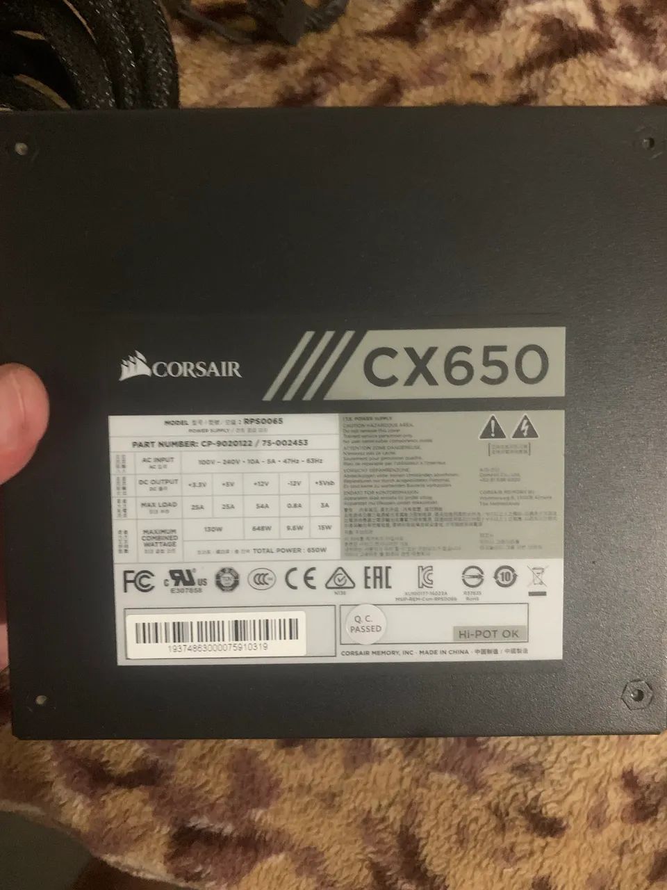 FONTE Corsair CX 650, 80PLUS Bronze - Foto 5