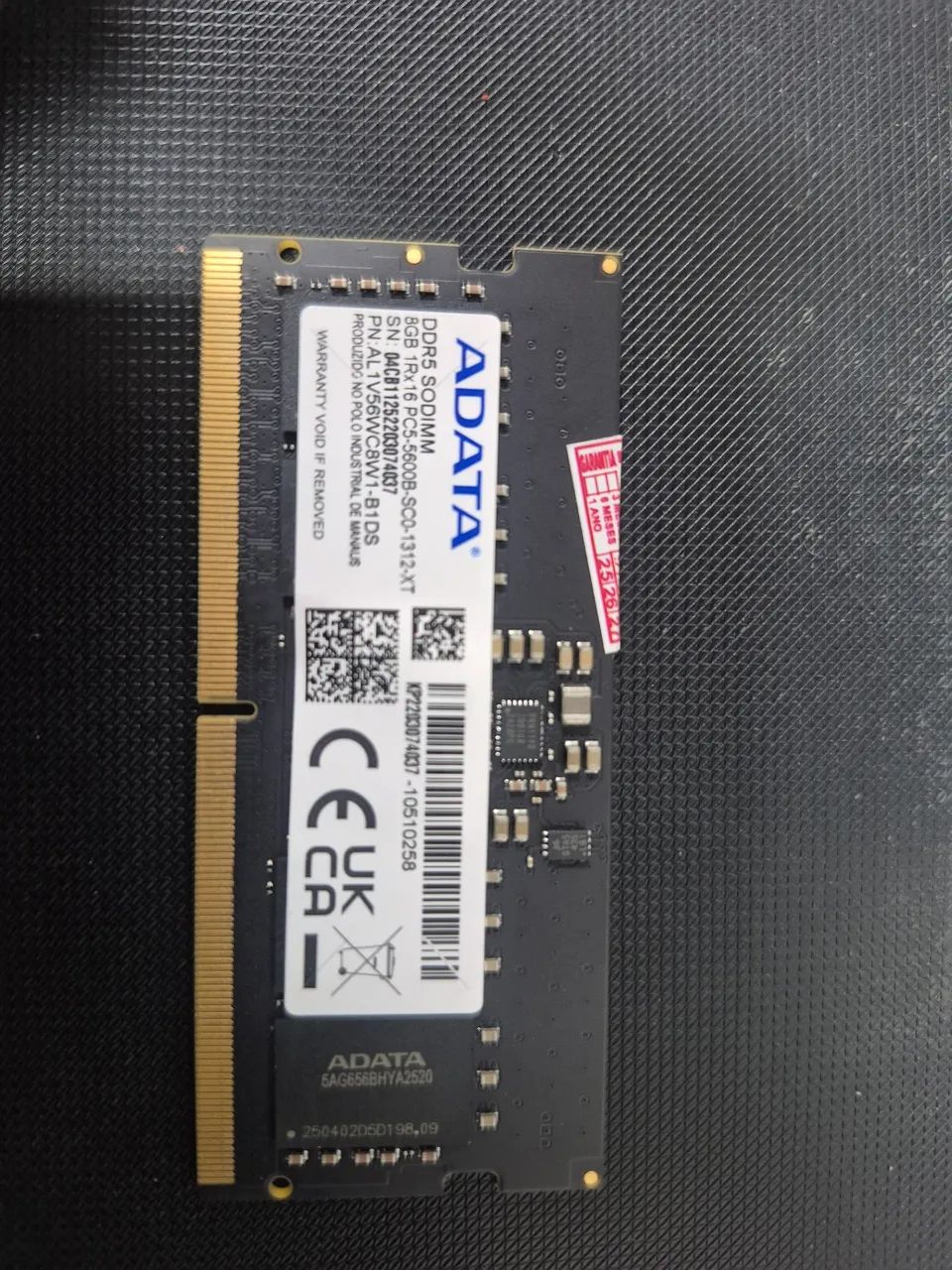 Memória Ram 8GB DDR5 para Notebook - Memória RAM - Siqueira Campos
