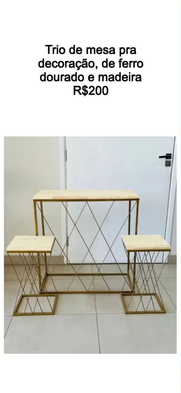 Mesa para decoração 
