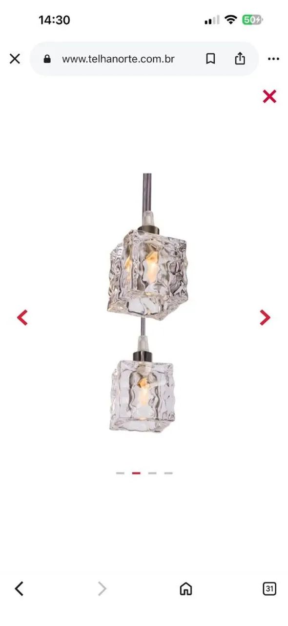 Lustre vidro cristal - Foto 2