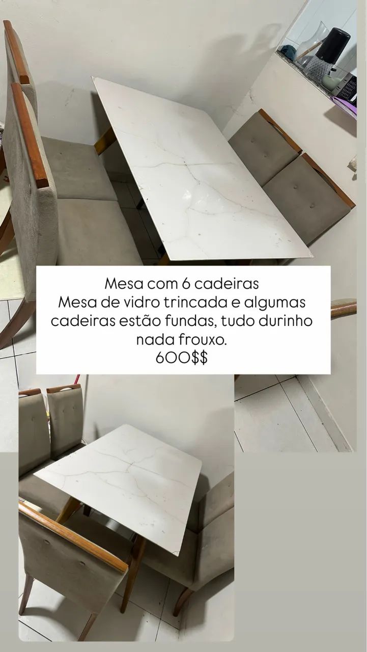 Mesa 6 cadeiras 