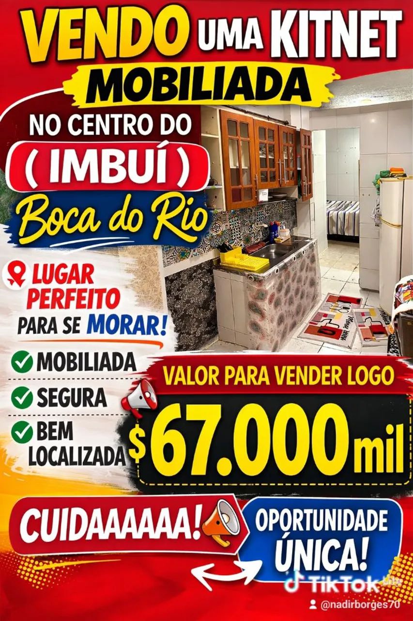 Vendo: Kitnet no ( Imbuí ) Boca do Rio  ?.