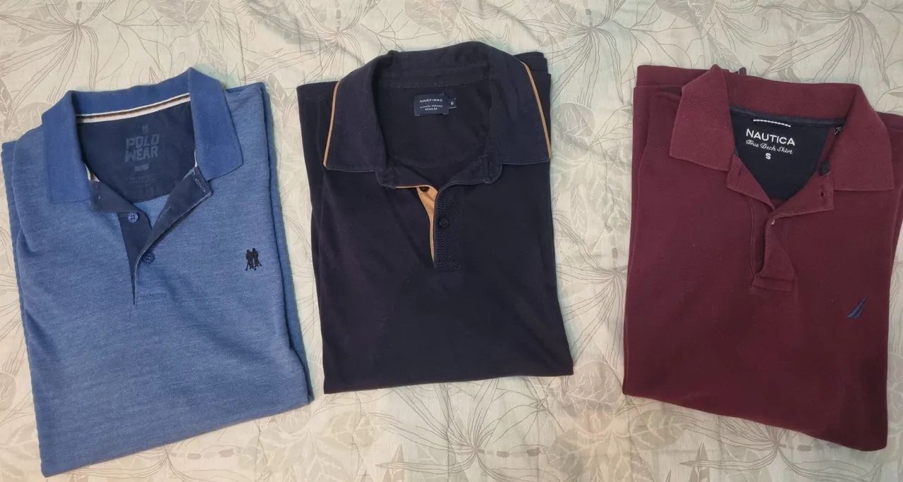 Kit 3 Camisas Polo Masculino G