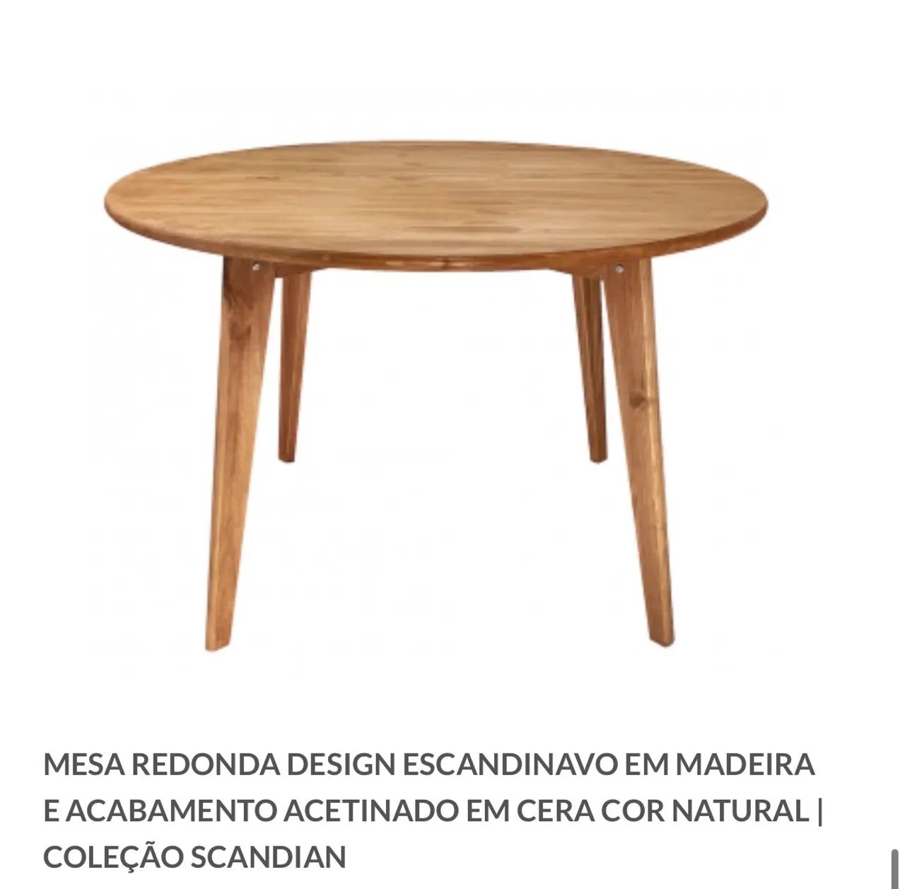 MESA + CADEIRAS MADEIRA MAÇICA SEMINOVA  - Foto 2