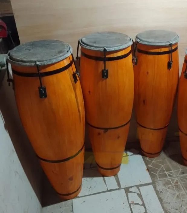 Kit Atabaque Profissional Feito com Pinos - Pronta Entrega e Encomenda - Foto 6