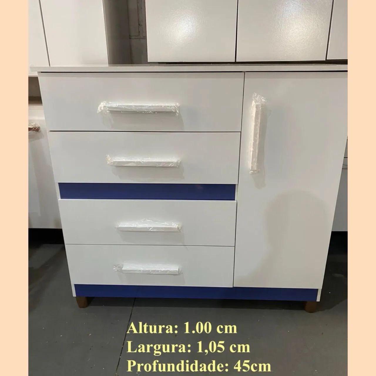 Cômoda com 4 gavetas - entregamos hoje 