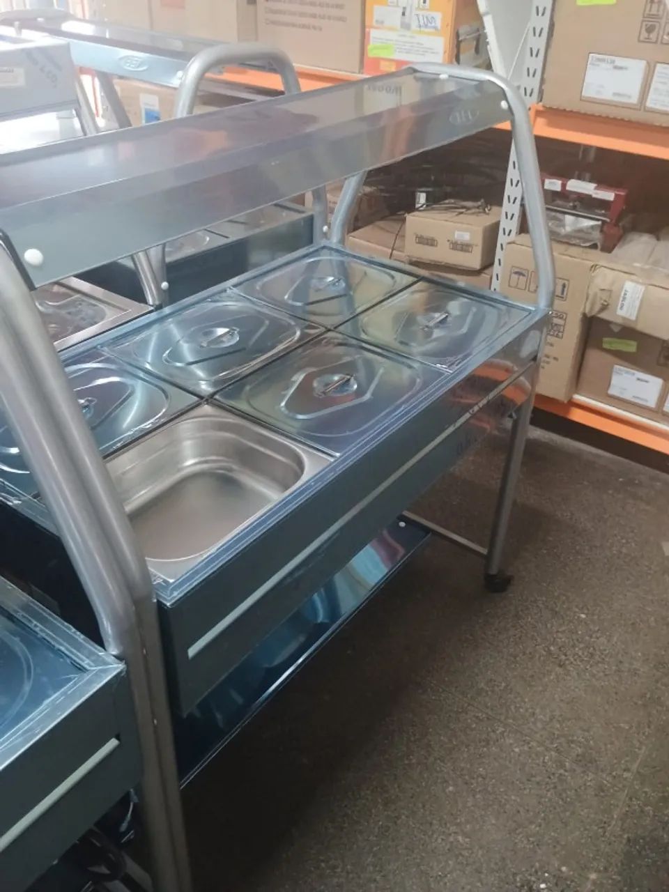 BUFFET QUENTE 6 CUBAS - NOVO
