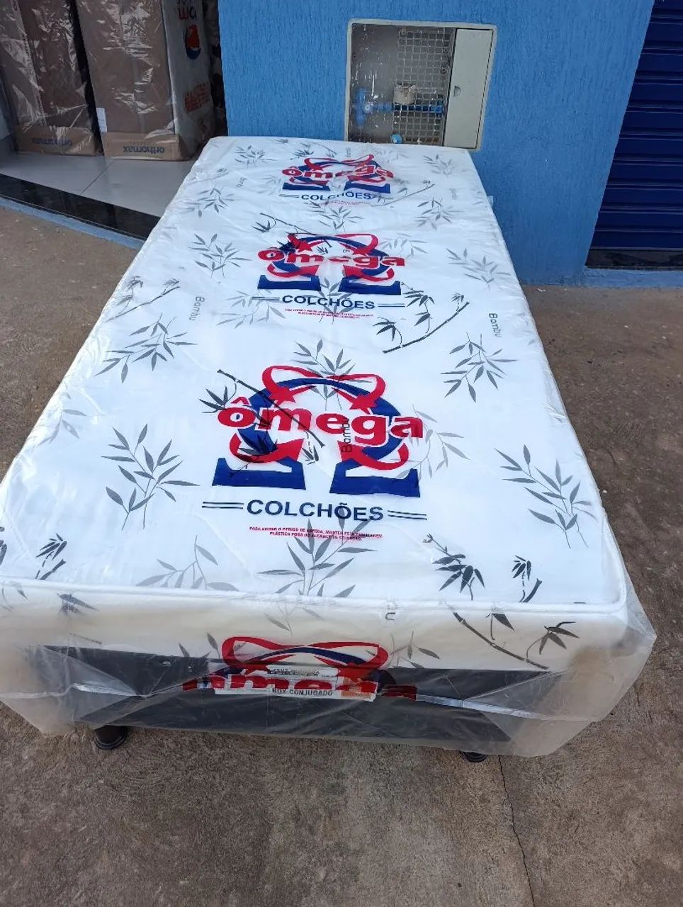 Cama box solteiro D28 8 cm de espuma 