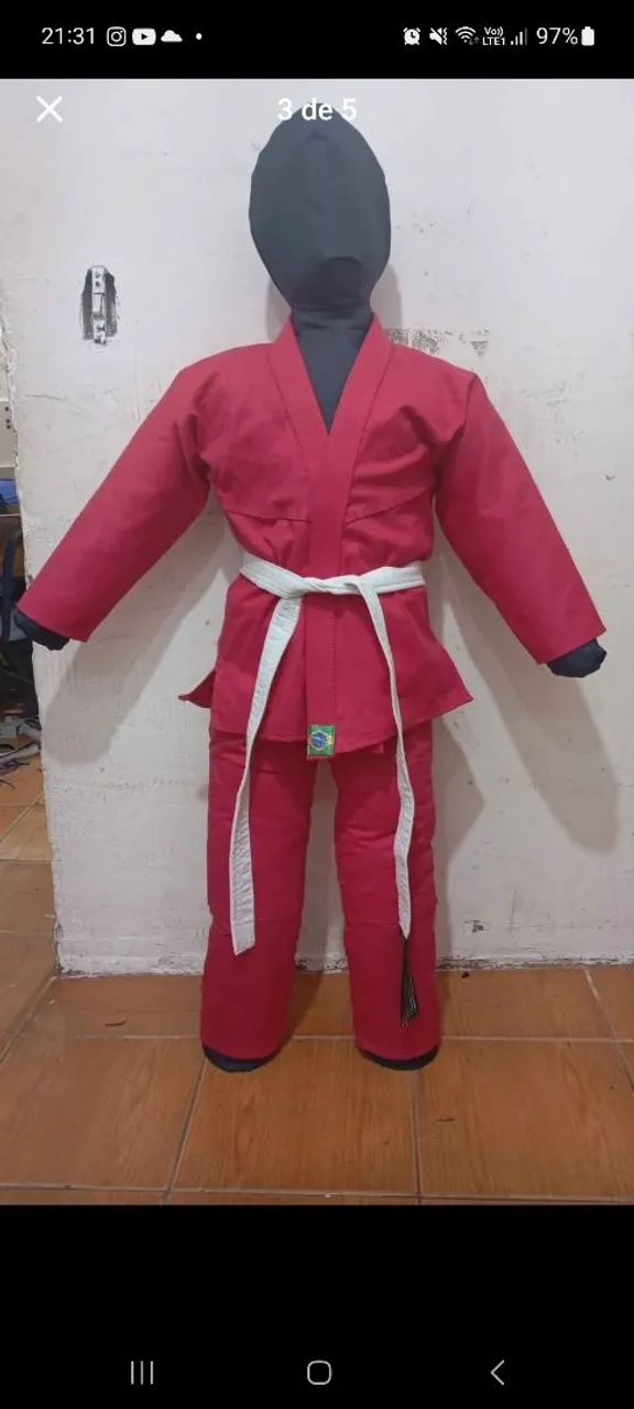 Boneco sparring 1,80m de queda vazio  - Foto 2