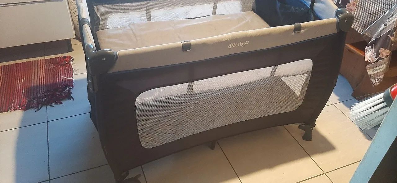 Berco desmontável com colchão  - Foto 5
