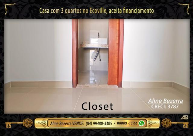 Casa no Ecoville já com luminárias, box e alto padrão, acabamento diferenciado, financia - Foto 11