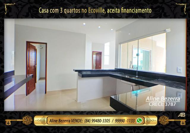 Casa no Ecoville já com luminárias, box e alto padrão, acabamento diferenciado, financia - Foto 8