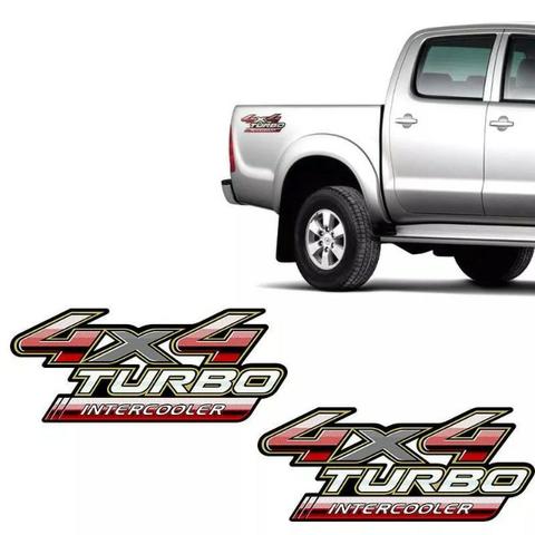 Adesivos Emblema 4x4 Turbo Intercooler Toyota Hilux