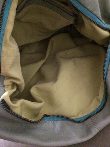 Bolsa de couro verde claro