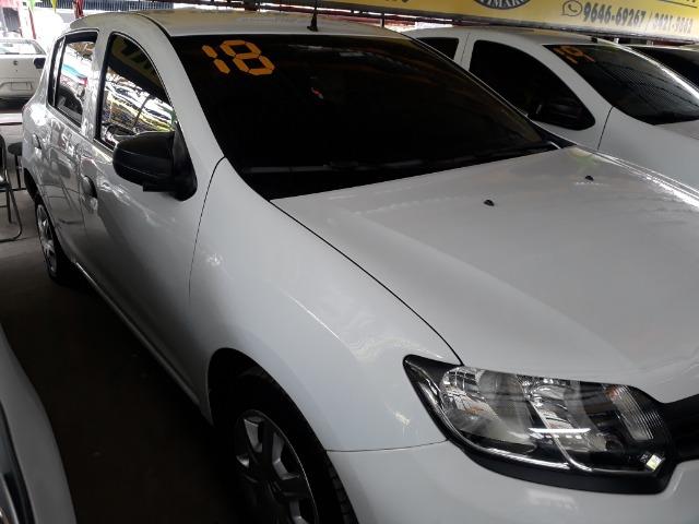 Black Friday*Somente no mês de Dezembro!!Sandero Authentique 1.0ano 2018 Branco*Completo - Foto 9