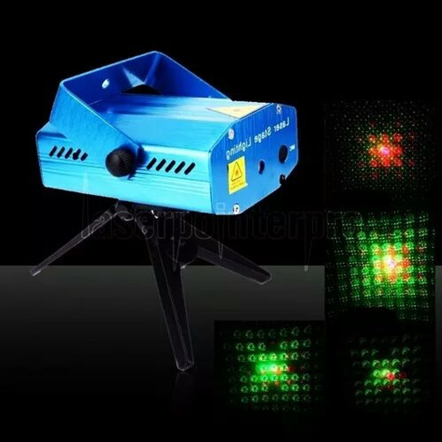 Mini Laser Stage Lighting Projetor Holográfico Tripé