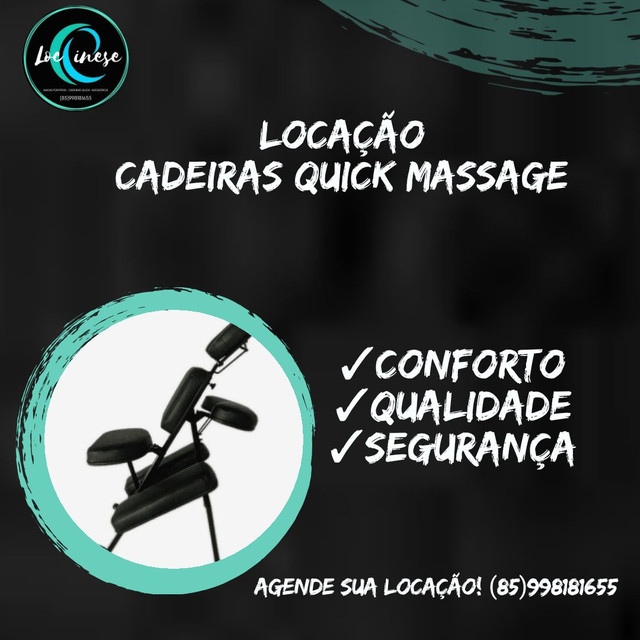 Locação de cadeira de massagem quick