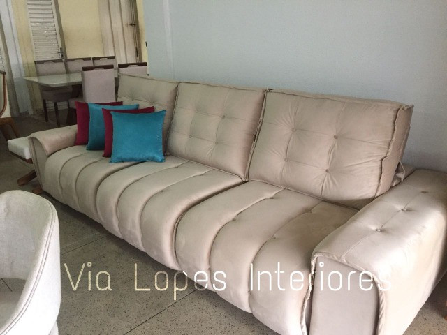 Sofa barcelona griffe de 3m aqui na Via Lopes Interiores wpp 62 9 *