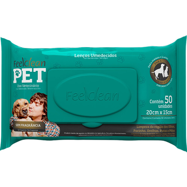 Lenço umidecico cão e gato - Foto 2