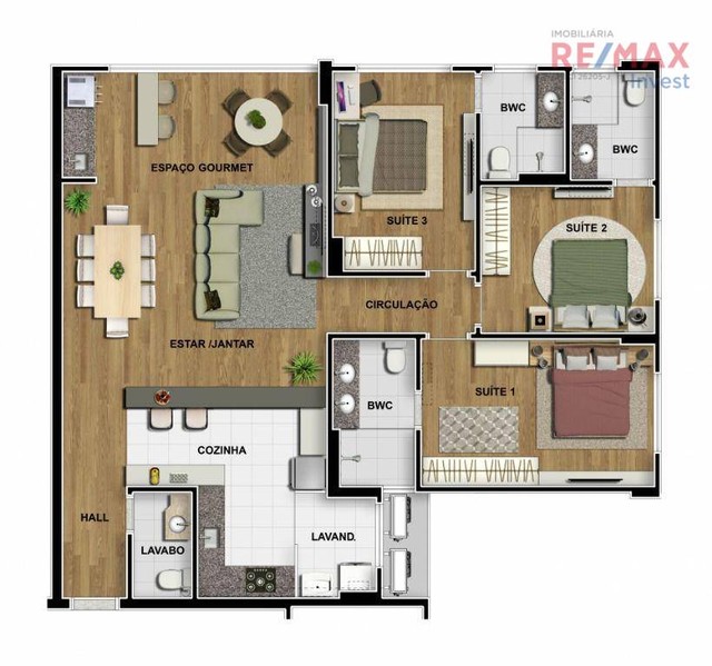 Apartamento com 3 dormitórios à venda, 111 m² por R$ 859.980,00 - Centro - Botucatu/SP - Foto 3