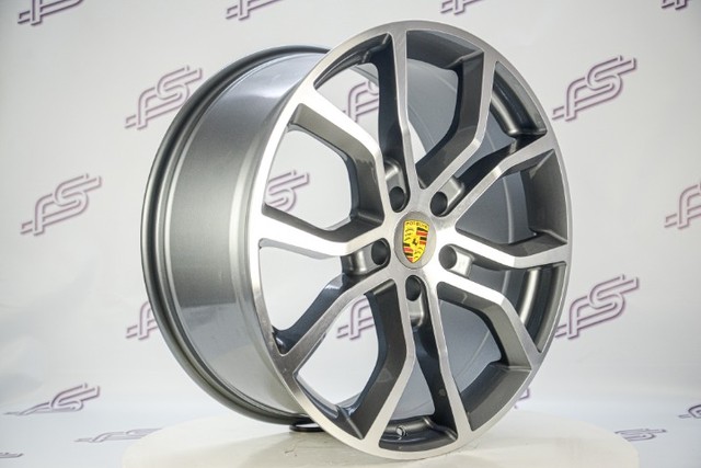 Jogo De Rodas Porsche Cayenne Grafite 5x130 - 21x9,5 aro 21 tala 9,5 - Foto 5