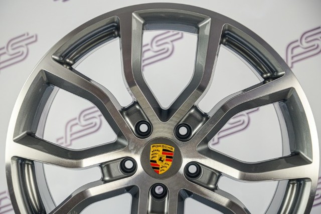 Jogo De Rodas Porsche Cayenne Grafite 5x130 - 21x9,5 aro 21 tala 9,5 - Foto 2
