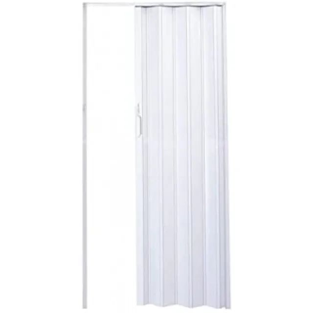 Porta Sanfonada Plasflex 80cm Branca Mogno Preta - Nova - Foto 2