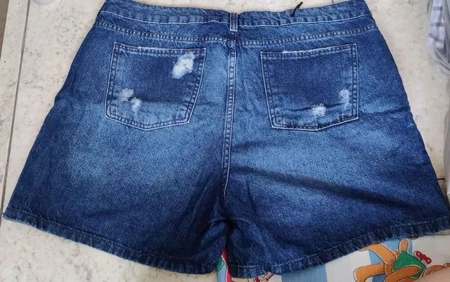 Bermudas Jeans femininas tamanho 48 - Foto 4