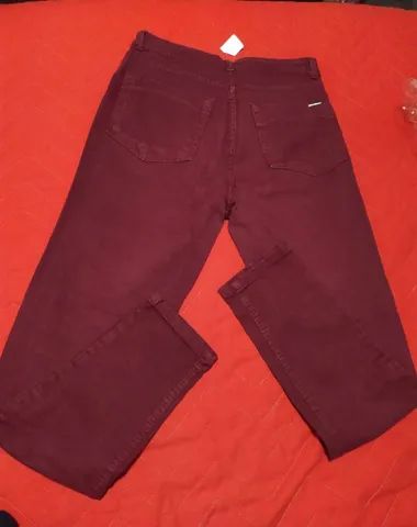 Calça bordô 46 - Foto 3