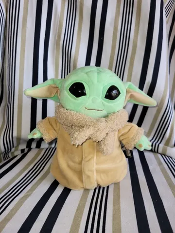 Mattel Plush Baby Yoda Star Wars The Child, Verde, 11 polegadas